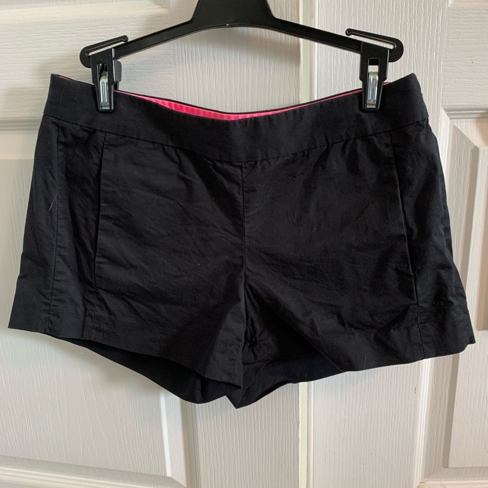 JCrew black shorts, side zipper, size 2